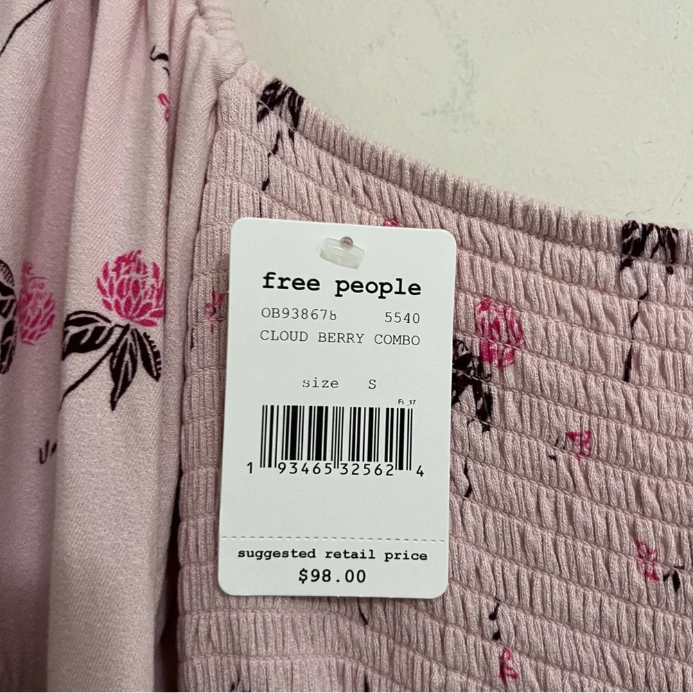 Free People Lana Smocked Blouse